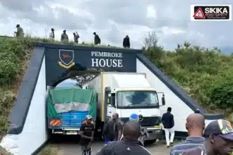 Two Trucks Stuck at Pembroke Underpass