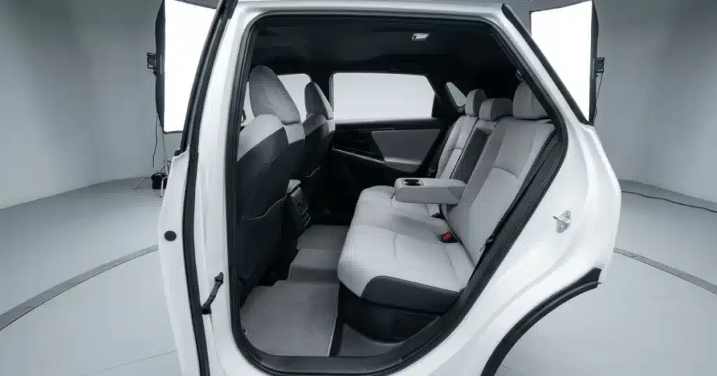 2025 Toyota bZ4X interior rear seats