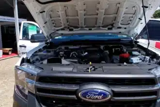 Ford's image with bonnet open