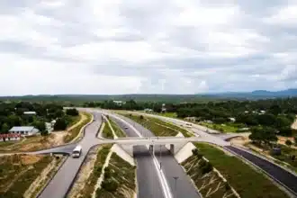 A section of road along Emali